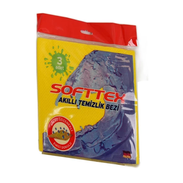 Softtex Akıllı Temizlik Bezi Mikro Gözenekli Emici Dokulu 3 Adet - 2
