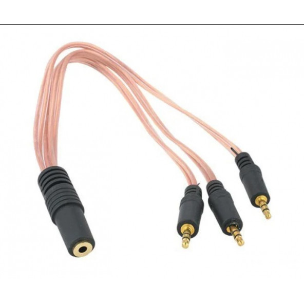 3.5mm Stereo (Dişi) to 3 x Stereo (Erkek) Çevirici Kablo - 2