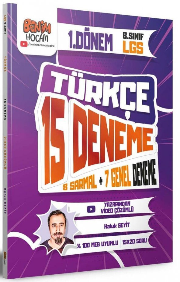 2023 8. Sınıf LGS 1. Dönem Türkçe 15 Deneme Sınavı Benim Hocam