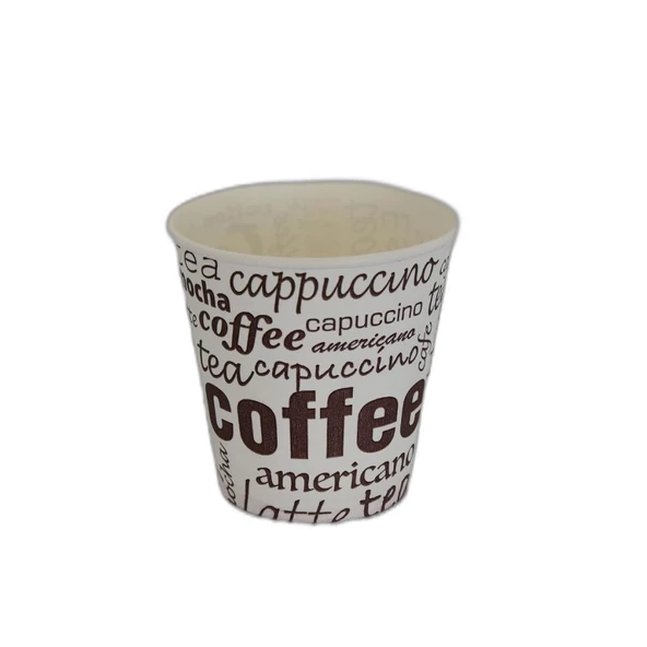 Karton Bardak 6.5 Oz Çay Kahve Sıcak Kağıt Otomat Bardağı 50Adet - 5