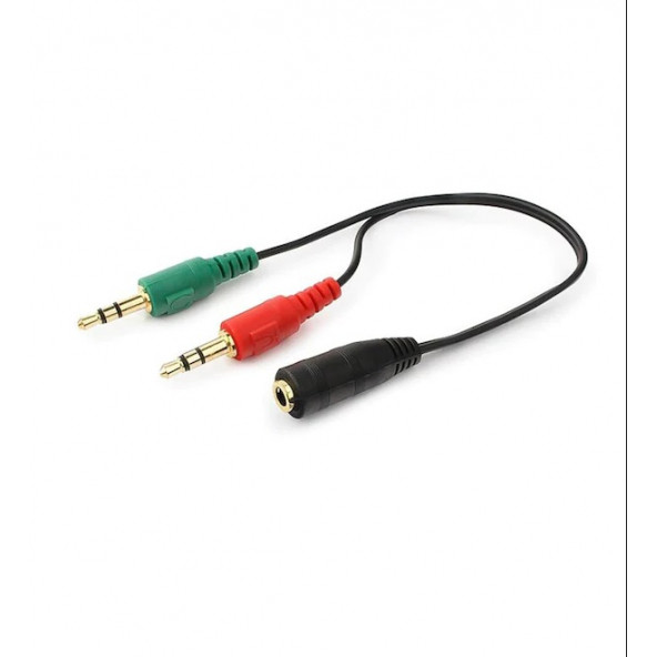 3.5mm Stereo (Dişi) 2 x 3.5mm Stereo (Erkek) Çevirici Kablo - 2