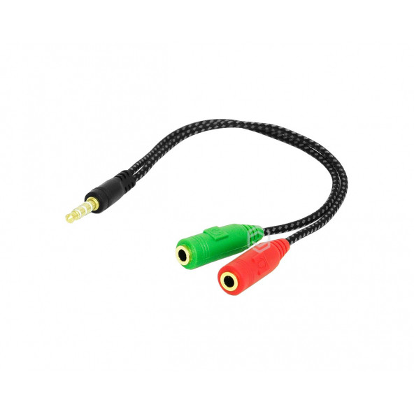 3.5mm Stereo (Erkek) to 2 x 3,5 mm Stereo (Dişi) Çevirici Kablo - 2