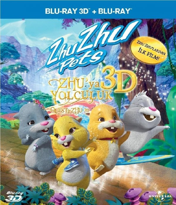 Zhu Zhu Pets:Quest for Zhu-Zhuya Yolculuk 3D+2D Blu-Ray Tek Disk