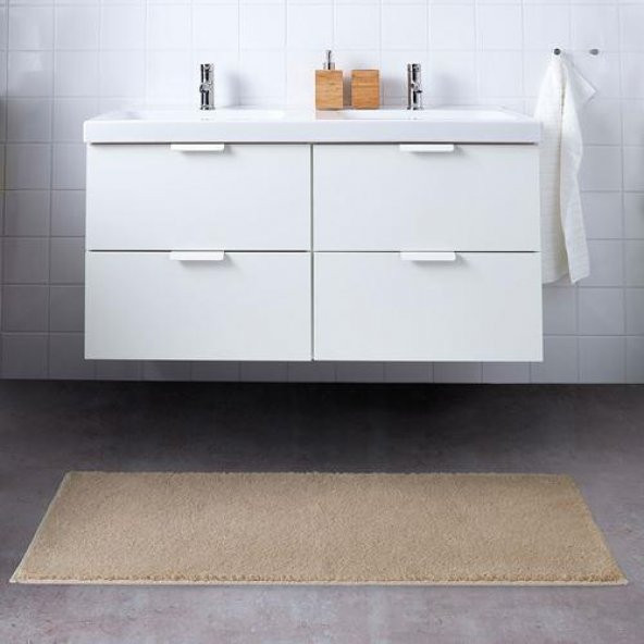 Kaydırmaz Banyo Paspası Açık Bej Renk MeridyenDukkan 60x120 cm Banyo Tekstili - 4