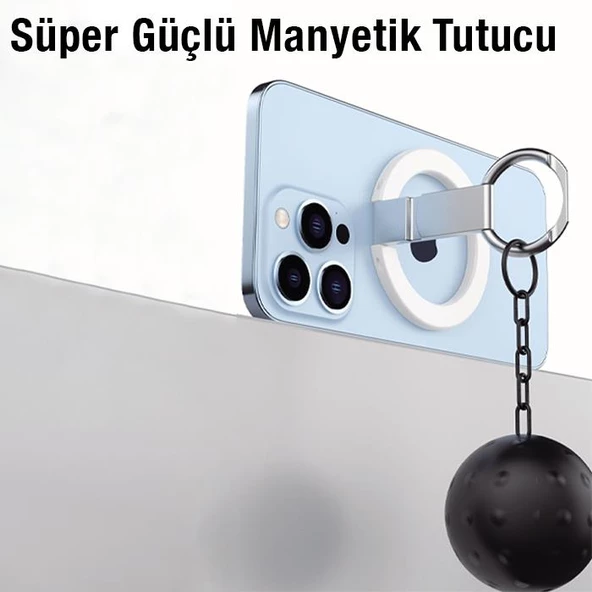 Coofbe Magsafe Uyumlu Telefon Tutucu İphone 14 13 12 Pro Max Stand Yüzük Tutucu İphone Masaüstü Stand - 10