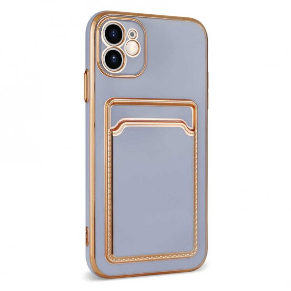 Apple iPhone 12 Kılıf Zore Bark Kartlıklı Kapak - 5