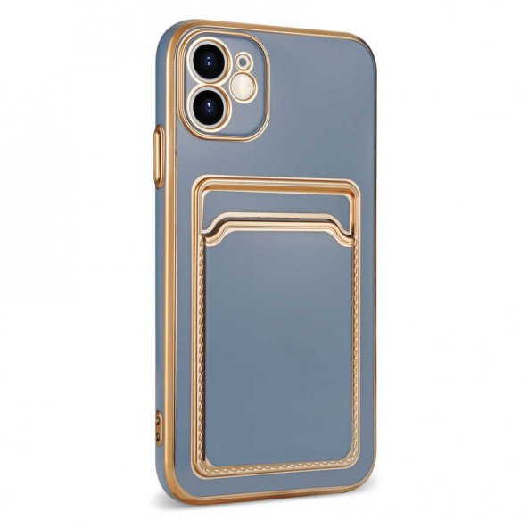 Apple iPhone 12 Kılıf Zore Bark Kartlıklı Kapak - 6