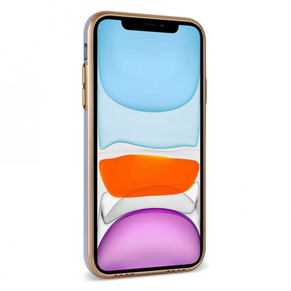 Apple iPhone 12 Kılıf Zore Bark Kartlıklı Kapak - 10