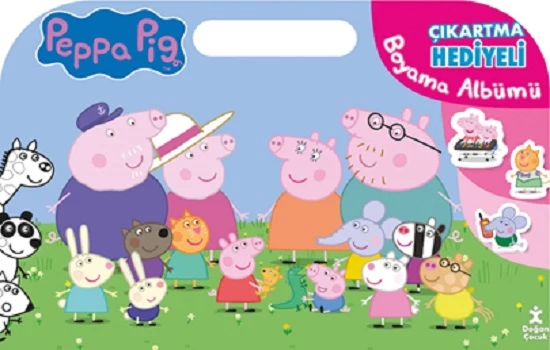 Peppa Pig Çıkartma Hediyeli Boyama Albümü