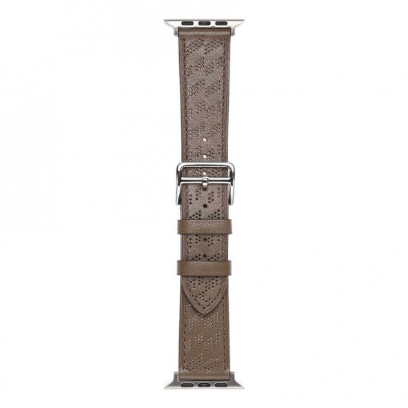 ​​​Apple Watch 7 41mm KRD-76 PU Deri Kordon Strap Kayış - 4