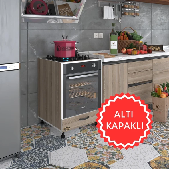 Kenzlife ankastre modülü kabini malik ejder crd fırın ocak dolabı kapaklı ayarlı ayaklı ürün görseli 1