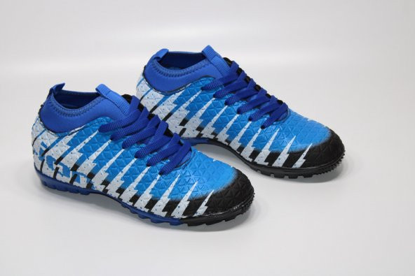 LİON ORTOPEDİK TABAN BAĞCIK SÜS DETAY STREÇLİ ÇORAPLI ERKEK ÇOCUĞU HALISAHA FUTBOL AYAKKABISI