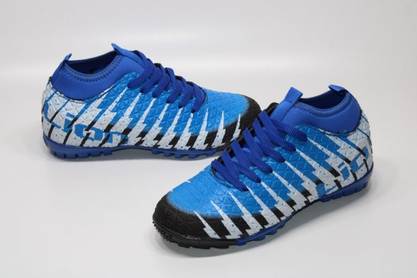 LİON ORTOPEDİK TABAN BAĞCIK SÜS DETAY STREÇLİ ÇORAPLI ERKEK ÇOCUĞU HALISAHA FUTBOL AYAKKABISI - 2