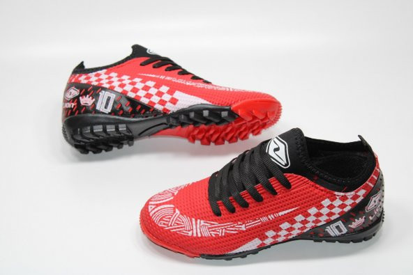 LİON ORTOPEDİK TABAN BAĞCIK SÜS DETAY STREÇLİ ÇORAPLI ERKEK ÇOCUĞU HALISAHA FUTBOL AYAKKABISI - 10