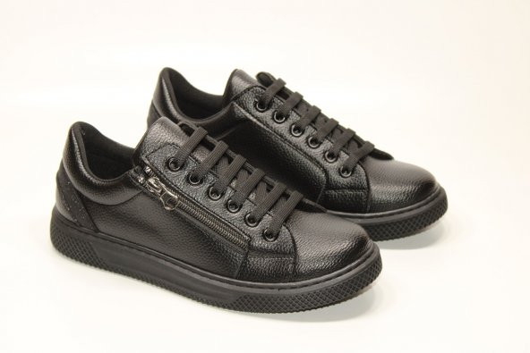 CASSO ORTOPEDİK KAYMAZ KAUÇUK TABAN BAĞCIKLI FERMUARLI KOLAY GİYİM KADIN GÜNLÜK KLASİK-SPOR AYAKKABI