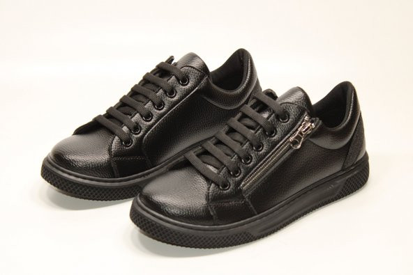 CASSO ORTOPEDİK KAYMAZ KAUÇUK TABAN BAĞCIKLI FERMUARLI KOLAY GİYİM KADIN GÜNLÜK KLASİK-SPOR AYAKKABI - 4