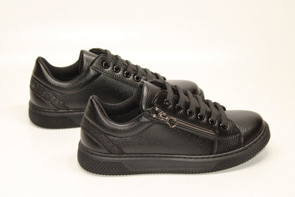 CASSO ORTOPEDİK KAYMAZ KAUÇUK TABAN BAĞCIKLI FERMUARLI KOLAY GİYİM KADIN GÜNLÜK KLASİK-SPOR AYAKKABI - 5