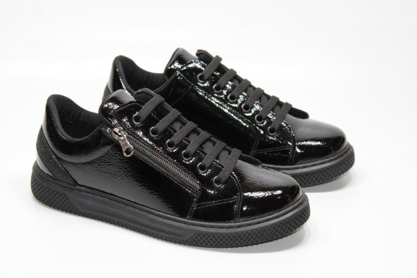 CASSO ORTOPEDİK KAYMAZ KAUÇUK TABAN BAĞCIKLI FERMUARLI KOLAY GİYİM KADIN GÜNLÜK KLASİK-SPOR AYAKKABI - 6