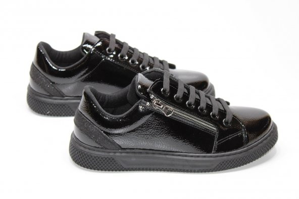 CASSO ORTOPEDİK KAYMAZ KAUÇUK TABAN BAĞCIKLI FERMUARLI KOLAY GİYİM KADIN GÜNLÜK KLASİK-SPOR AYAKKABI - 10