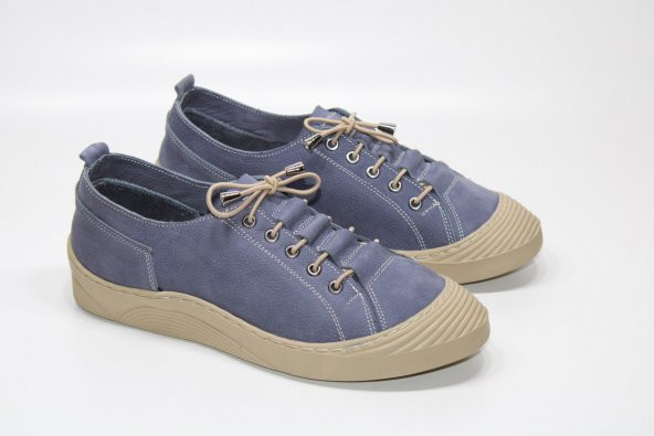 CASSO HAKİKİ DERİ ORTOPEDİK KAYMAZ TABAN LASTİK BAĞCIKLI KOLAY GİYİM KADIN GÜNLÜK ÇARIK AYAKKABI