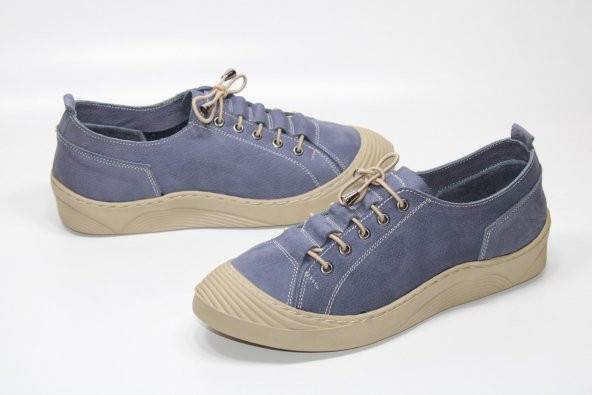 CASSO HAKİKİ DERİ ORTOPEDİK KAYMAZ TABAN LASTİK BAĞCIKLI KOLAY GİYİM KADIN GÜNLÜK ÇARIK AYAKKABI - 2