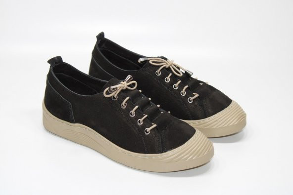 CASSO HAKİKİ DERİ ORTOPEDİK KAYMAZ TABAN LASTİK BAĞCIKLI KOLAY GİYİM KADIN GÜNLÜK ÇARIK AYAKKABI - 11