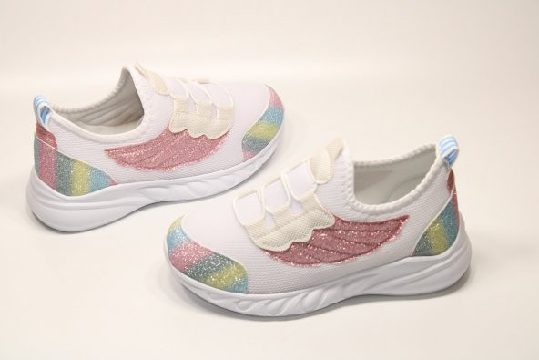 M.P.ONE ORTOPEDİK HAFİF TABAN BAĞSIZ KOLAY GİYİM KIZ ÇOCUĞU RAHAT AQUA SPOR AYAKKABI - 3