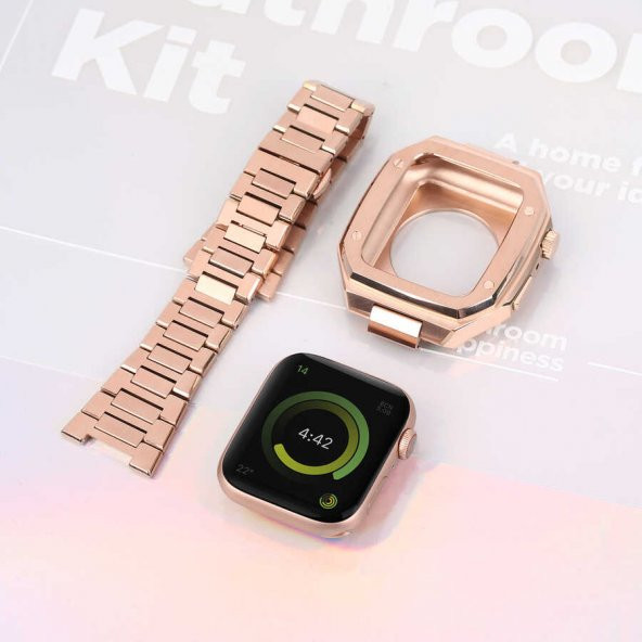 Apple Watch 44mm Zore KRD-64 Metal Kordon - 7