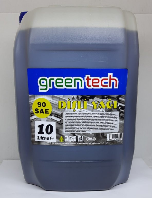 greentech 90 NUMARA DİŞLİ YAĞI 10 LİTRE