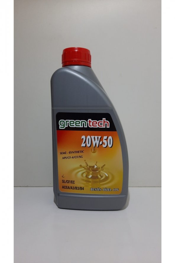 Greentech 20w-50 Motor Yağı 900 ml