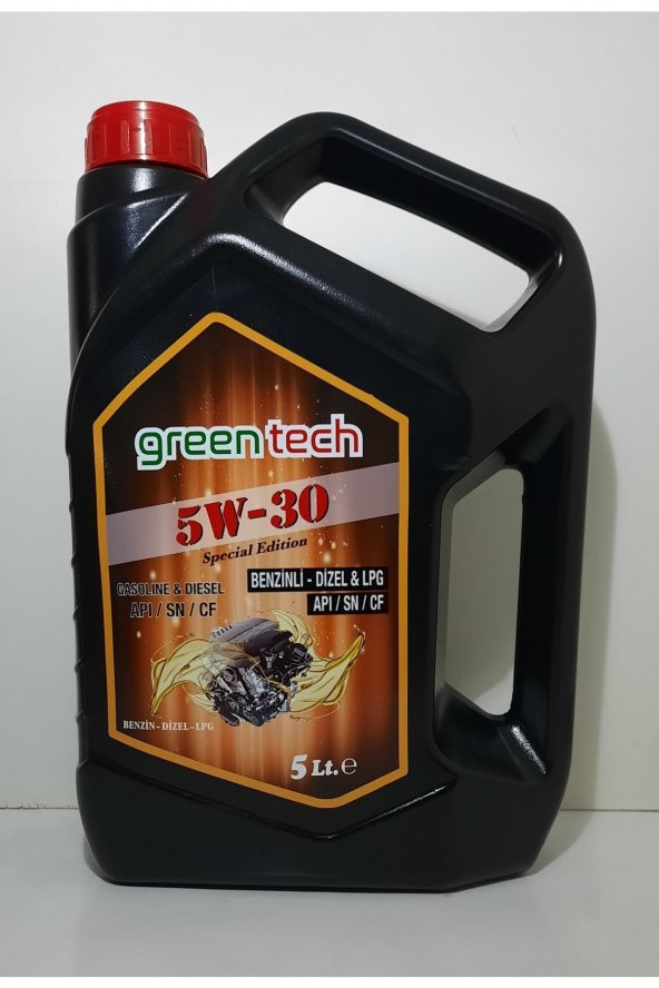 Greentech 5w-30 Motor Yağı 5 Litre