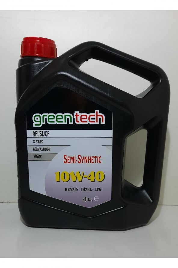 Greentech 10w-40 Motor Yağı 4 Litre