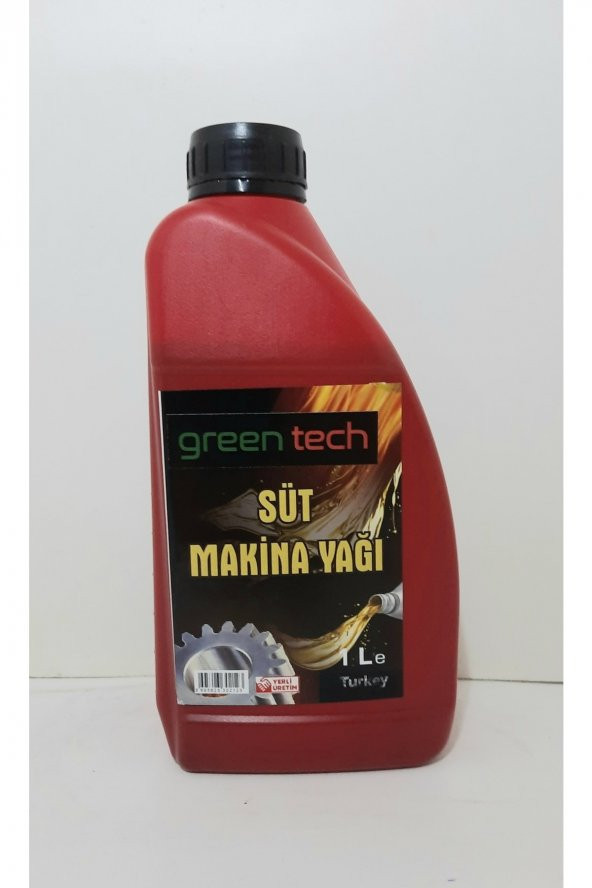 Greentech Süt Sağım Makine Yağı 1 Litre