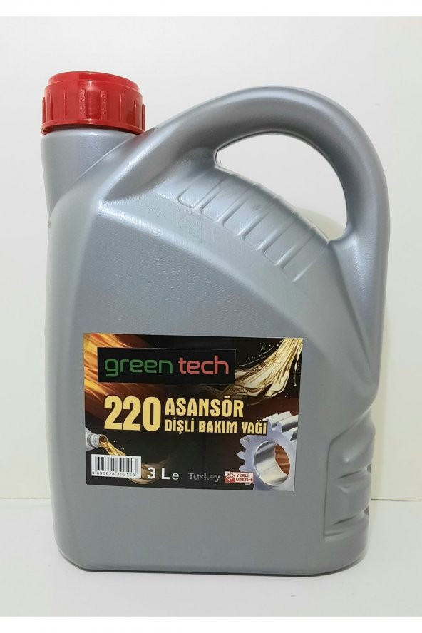 Greentech 220 Asansör Dişli Bakım Yağı 3 Litre