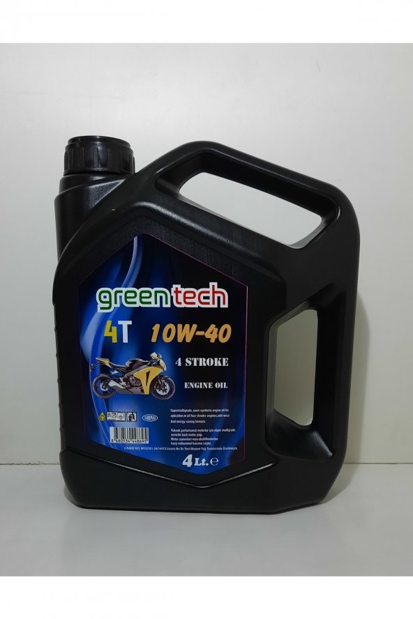 Greentech 4t 10w40 Motosiklet Motor Yağı 4 Litre