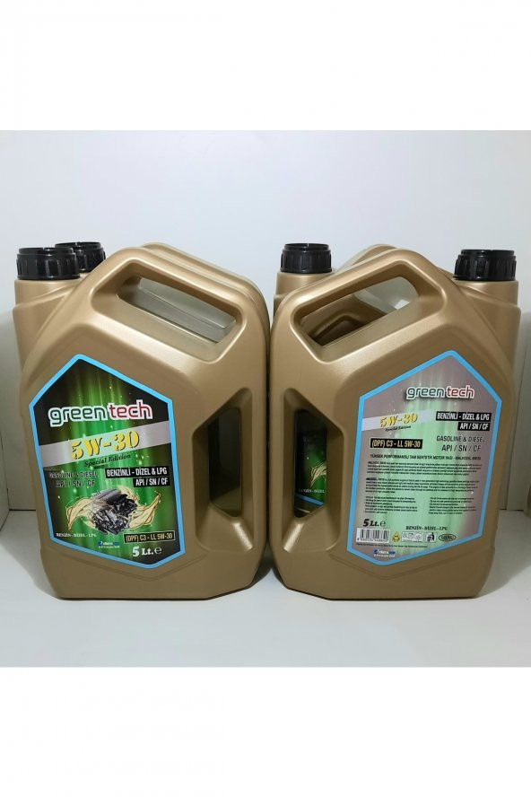 Greentech 5w-30 Motor Yağı 5 Litre Dpf Partiküllü 1 Koli 4 Adet