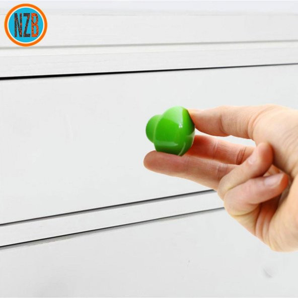 Mobilya Kulp Çekmece Dolap Kapak Kulpu Kulbu Yeşil Metal Kulp - 6