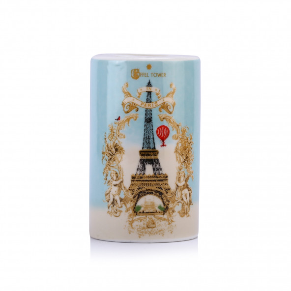 LY-J101B SERAMİK DİŞ FIRÇALIK ROMANTİK YEŞİL MODEL 7X7X11CM - Resim 3