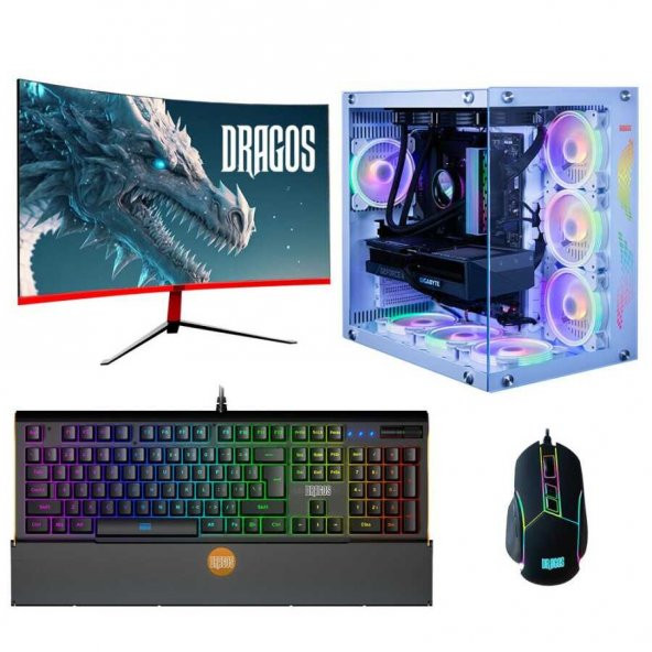 Dragos DRx3257 i9 12900F 16GB Ram 1TB M.2 NVMe SSD 8GB RTX3060Ti 27 inç Curved Oyuncu Bilgisayarı