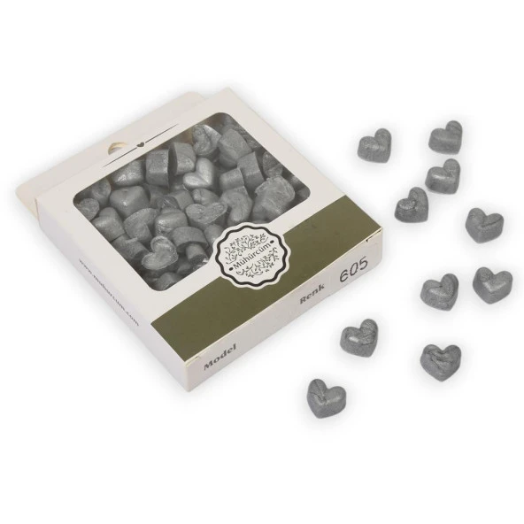 Mühür Mumu Eritme Kalp Boncuk Paket Model No: 605 GÜMÜŞ ürün görseli