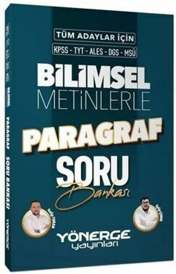 Yönerge 2023 KPSS TYT ALES DGS MSÜ Bilimsel Metinlerle Paragraf Soru Bankası