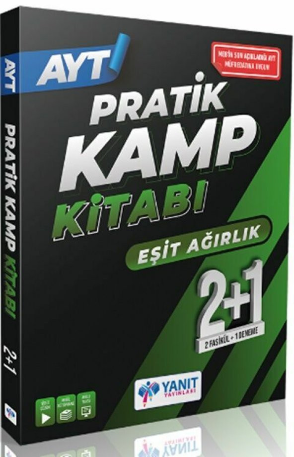 Yanıt Yayınları AYT Eşit Ağırlık 2+1 Pratik Kamp Kitabı - 3