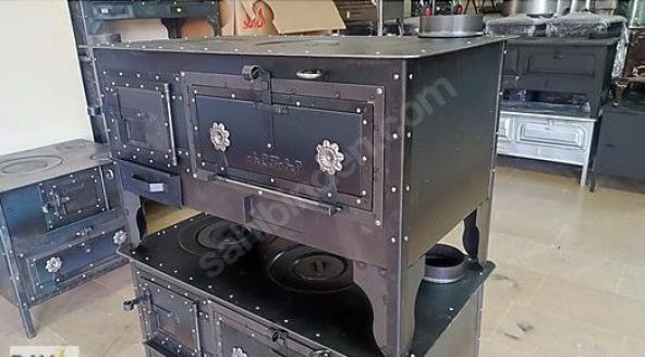 Kuzine SOBA 4 MM ÇOK AMAÇLI BAHÇE TİPİ KUZİNE SOBA ÖZEL EL YAPIMI SOBA