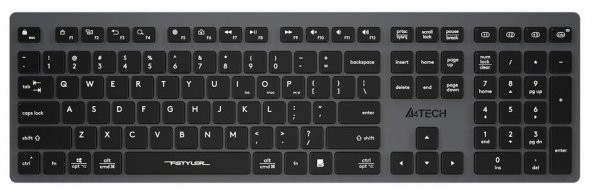 A4 TECH FBX50C Q BLUETOOTH M.M KLAVYE,GRİ,ŞARJLI