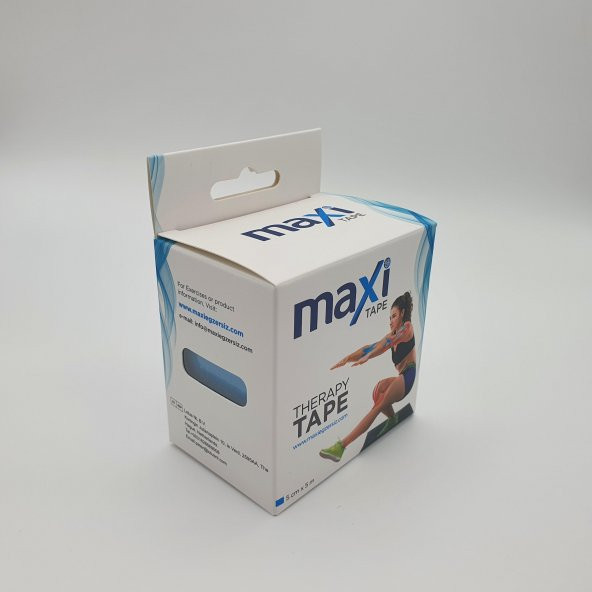 Maxi Sporcu Bandı Kinesio Tape Mavi Renk