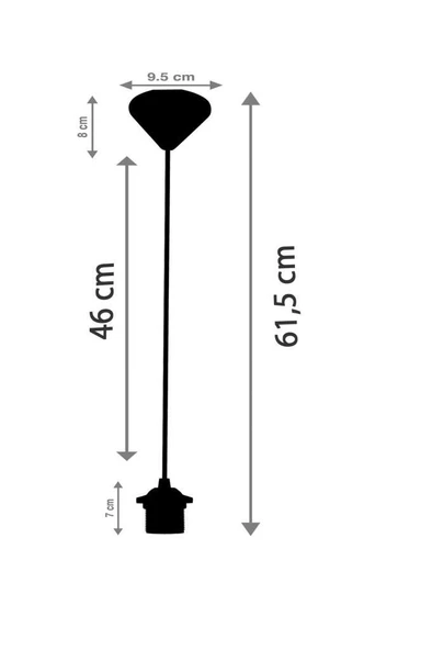 Şahnet Dekoratif Kablolu Sarkıt Duy - 2