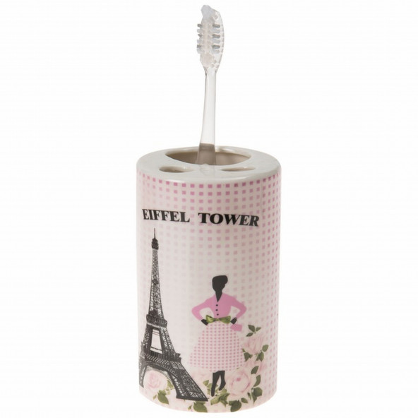 LY-J116B SERAMİK DİŞ FIRÇALIK EYFEL KULESİ MODEL 7X7X11CM ürün görseli