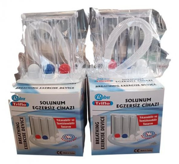 RABIR Triflo Solunum Egzersiz Cihazı Triflo 4 adet - 2