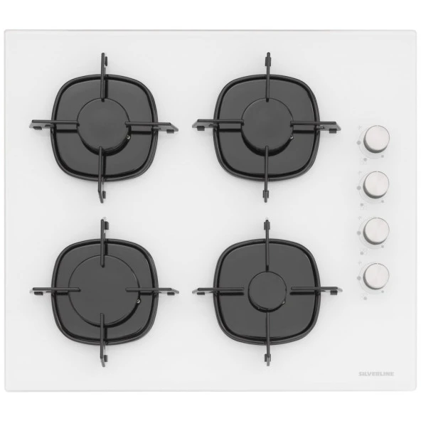 Silverline BO6502W02 - CS5343W01 - 3420 Classy 60 Beyaz Cam Ankastre Set - Resim 3