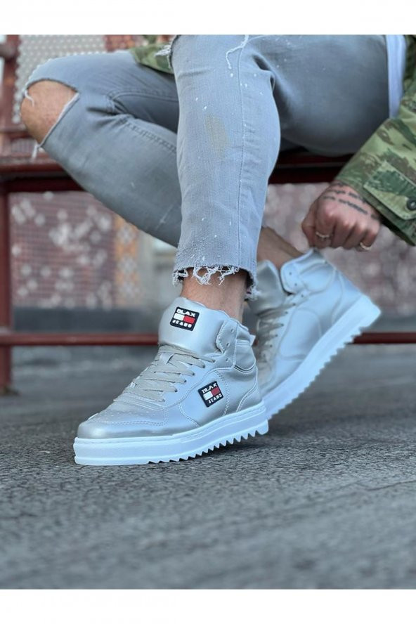 Wagoon WG220 Gümüş Erkek Yarım Bilek Bot - 2